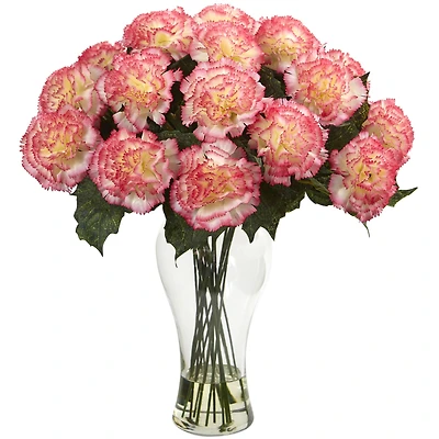 Carnation Arrangement In Vase