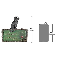 Design Toscano 7" Witch's Cat Spell-Casting Wall Sculpture