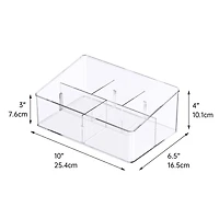 Small Clear Stacking Plastic Desktop Organizer by Simply Tidy®