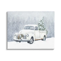 Stupell Industries Seasonal Niveous Snow Truck Scene Canvas Wall Art