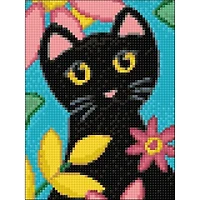 Crafting Spark Kitty & Flowers Diamond Painting Kit