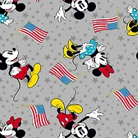 Disney® Mickey & Minnie Patriotic Flag Cotton Fabric