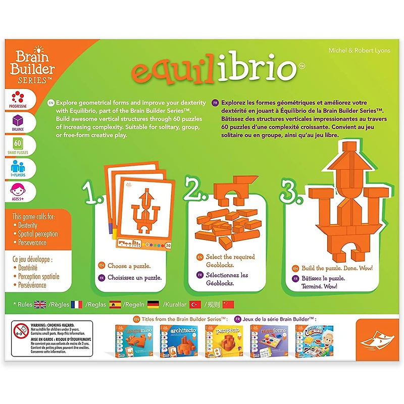 Foxmind Games Equilibrio Spatial Logic & Dexterity Game