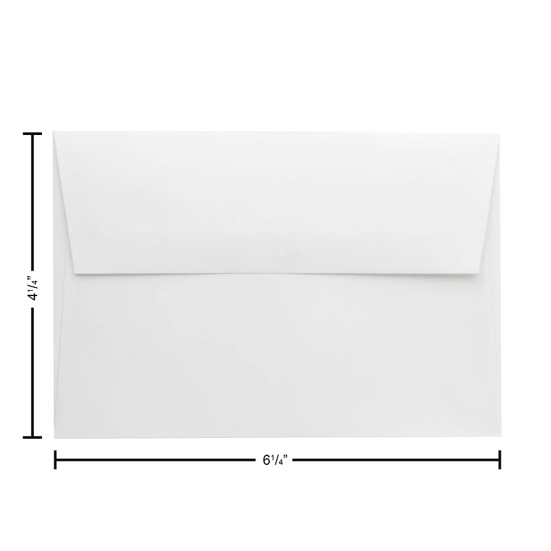 PA Paper™ Accents 4.25" x 6.25" White Envelopes, 50ct.