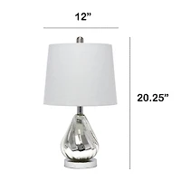 Lalia Home 20.5" Kissy Pear Table Lamp with Fabric Shade