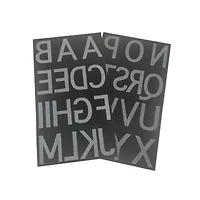 2" Iron-On Black Flocked Block Letters by Make Market®