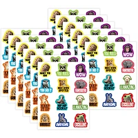 Teacher Created Resources® Go Wild Animals Stickers, 72 Per Pack, 12 Packs total of 854