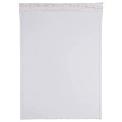 JAM Paper 12.5" x 17.5" White Kraft Bubble Lite Padded Mailers, 25ct.