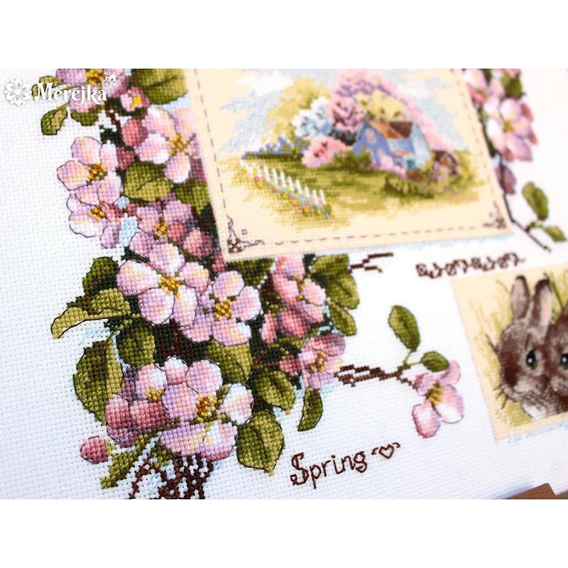 Merejka Spring Sampler Counted Cross Stitch Kit