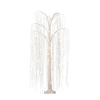 5ft. Pre-Lit Willow Artificial Christmas Tree, Warm White LED Lights