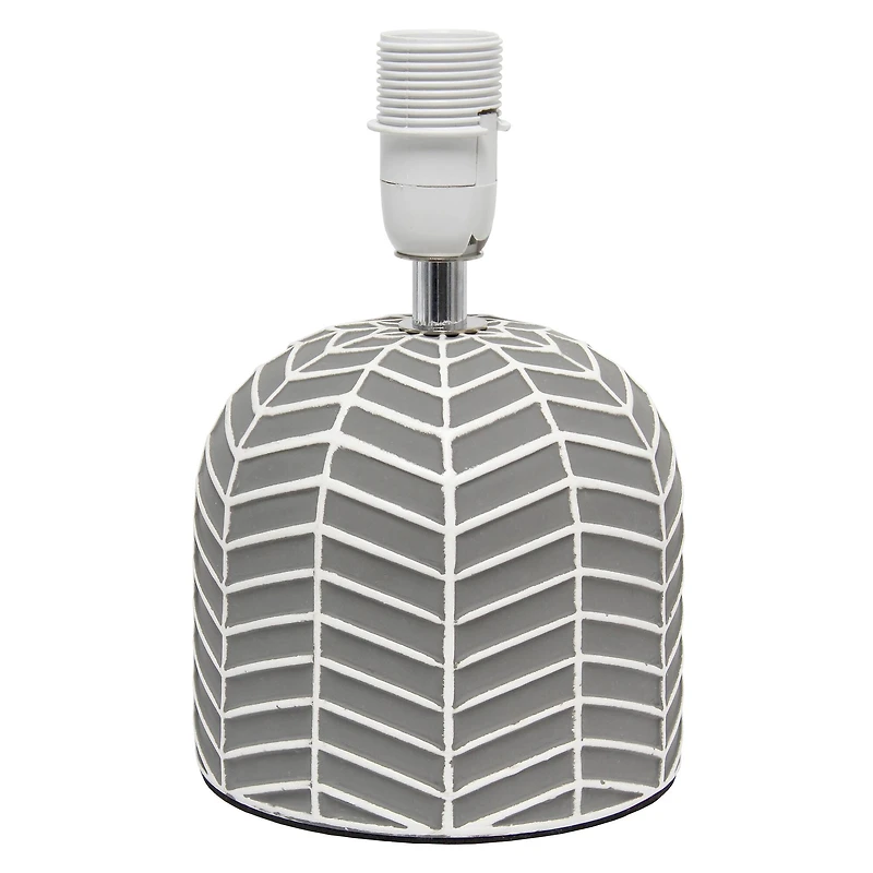 Simple Designs 10.43" Petite Webbed Waves Base Table Lamp