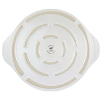 Gibson Home White Forno Flame Proof Ceramic Pizza Stone