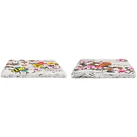 7" "Love Blooms Here'" Floral Outdoor Garden Stones Set