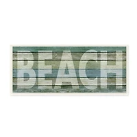 Stupell Industries Faded Beach Plank Art