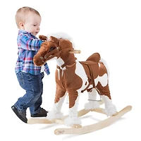 Toy Time Rocking Horse Plush Ride-On