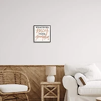 Stupell Industries Whatever Spices Your Pumpkin Framed Giclee Art