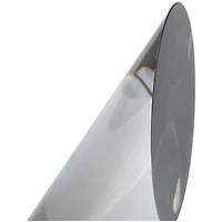 7" Silver Crystal Geometric Pyramid Shaped Bookends Set