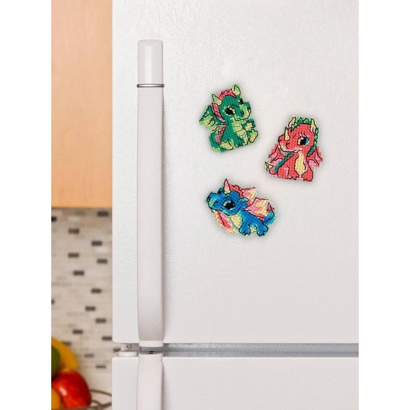 RIOLIS Little Dragons Counted Cross Stitch Kit with Magnets