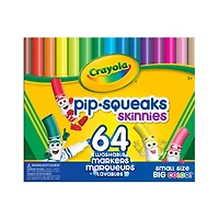 Crayola® Washable Pip-Squeaks Skinnies Markers, 64ct.