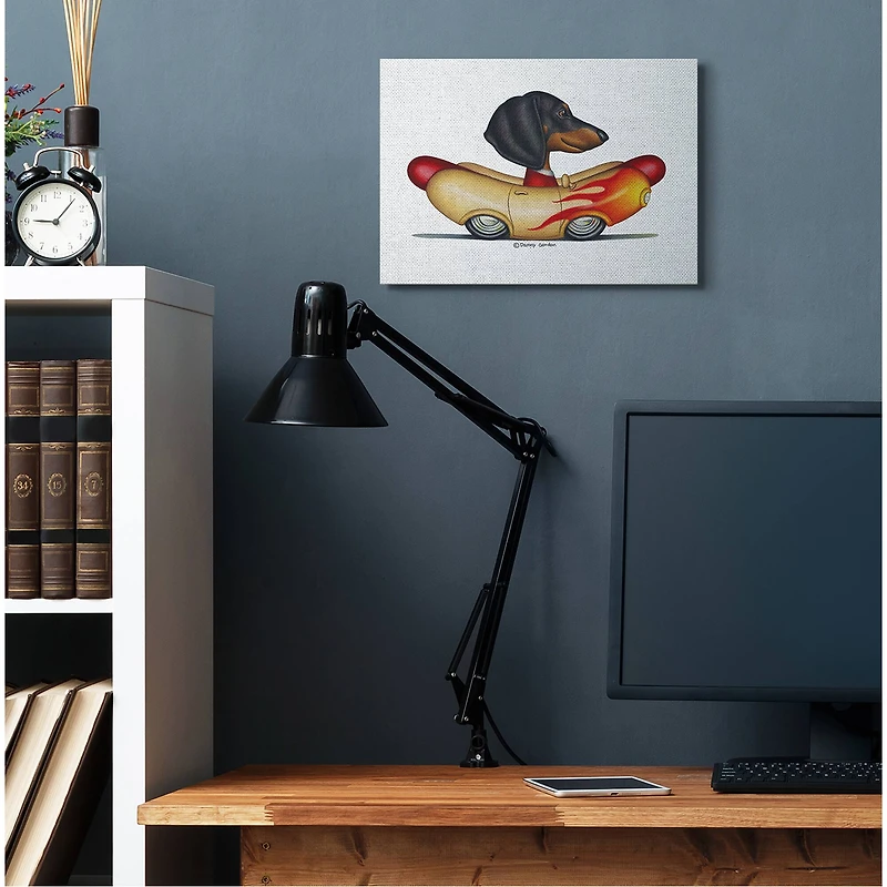 Stupell Industries Dachshund in Weenie Mobile Canvas Wall Art