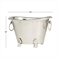 The Novogratz 14" Silver Aluminum Traditional Wine Holder