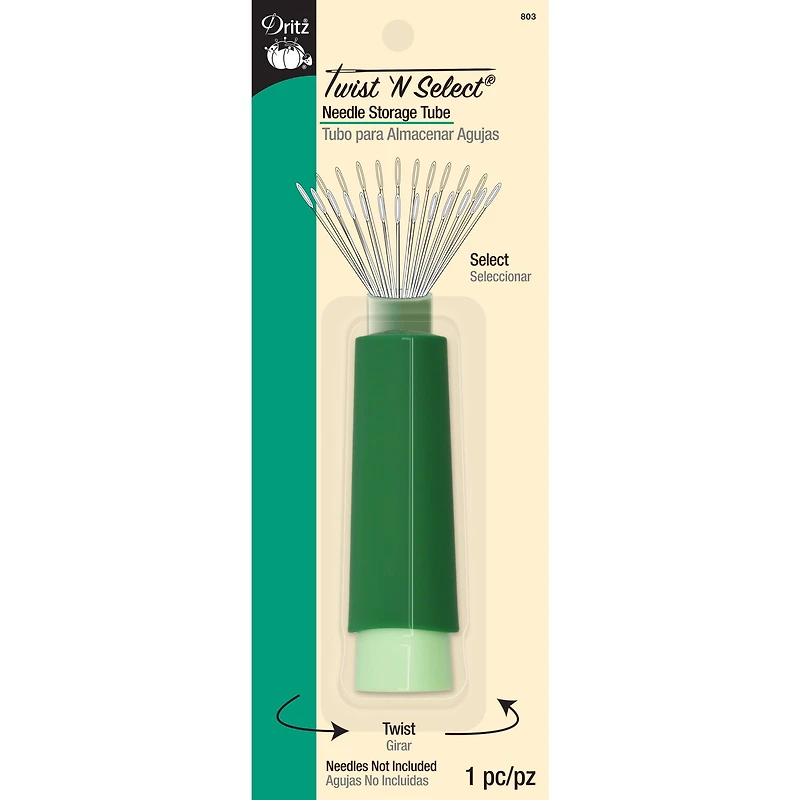Dritz® Twist N' Select® Green Needle Storage Tube