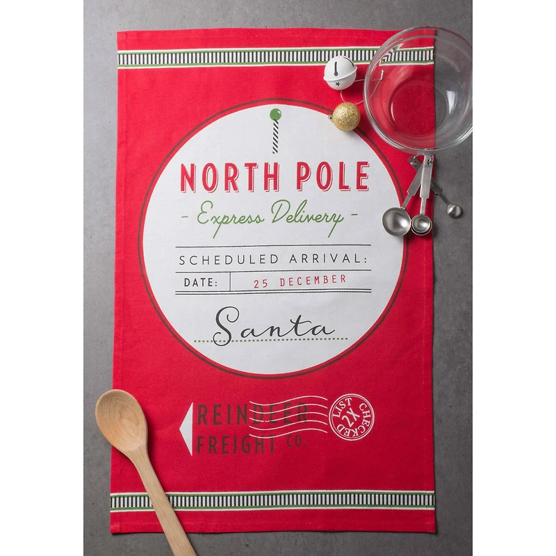 DII® North Pole Holiday Printed Dishtowel Set