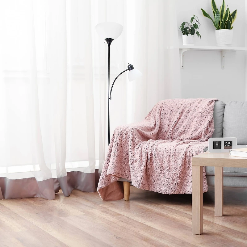 Creekwood Home Essentix 71.5" 2 Light Metal Floor Lamp