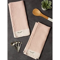 DII® Pink Quartz Washed Waffle Woven Dishtowel, 2ct.