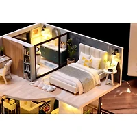 Wizardi Miniature Roombox: House on the Riviera Dollhouse Kit