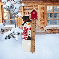 Glitzhome® 40" Snowman Snow Gauge Yard Stake