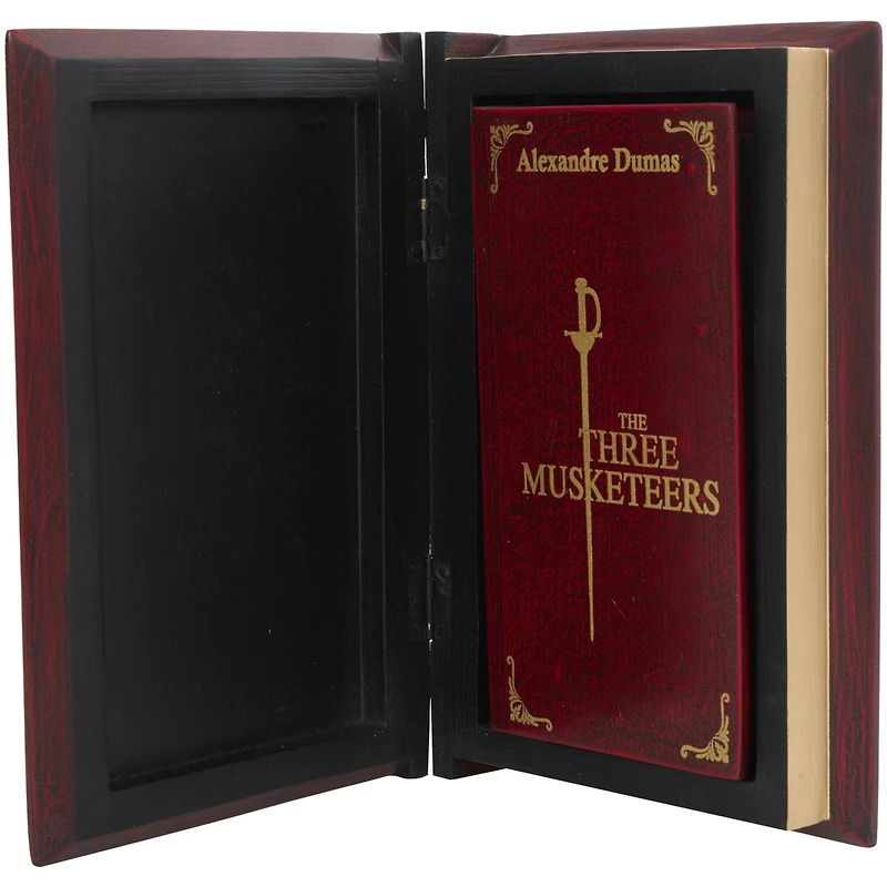 Red The Three Musketeers Storage Faux Book Box Set