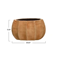 Hello Honey® 10" Boho Fluted Terracotta Planter