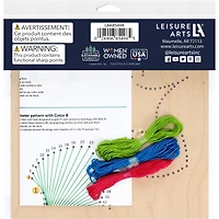 Leisure Arts® Intermediate Hexagon Stitched String Art Panel Kit