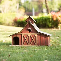 Glitzhome® 20.67" Extra-Large Rustic Wood Barn Birdhouse
