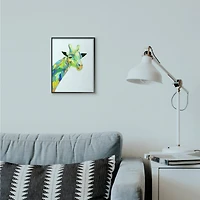 Stupell Industries Giraffe Abstract Shapes Wall Art in Black Frame