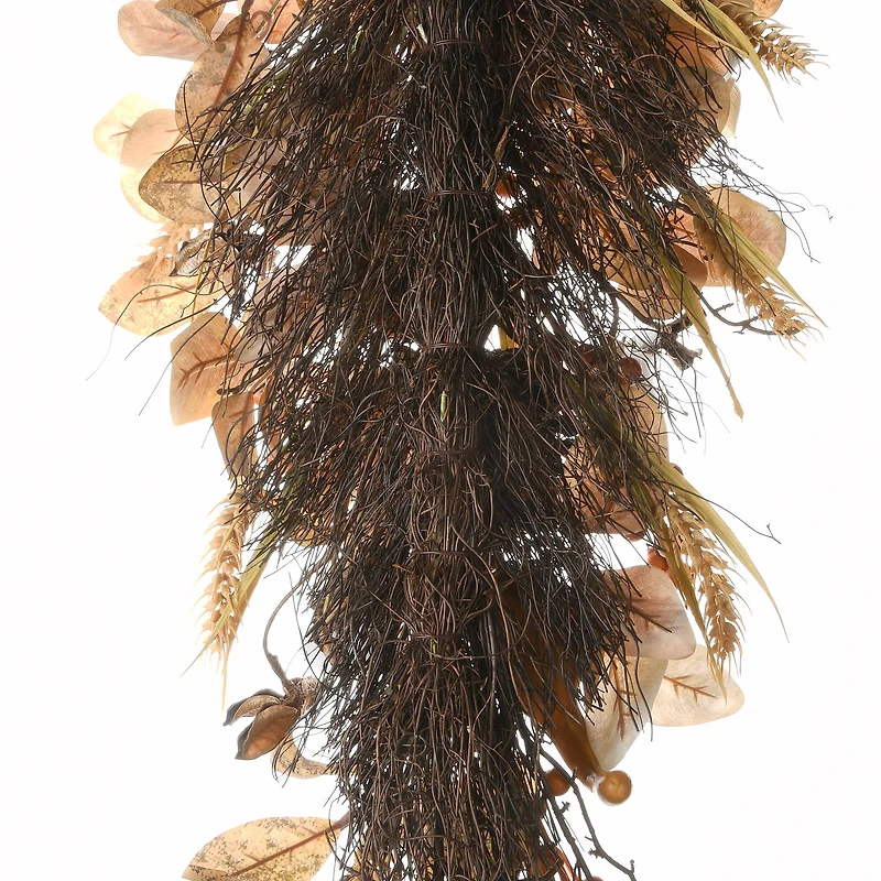 30" Autumn Pine Nut Teardrop Swag