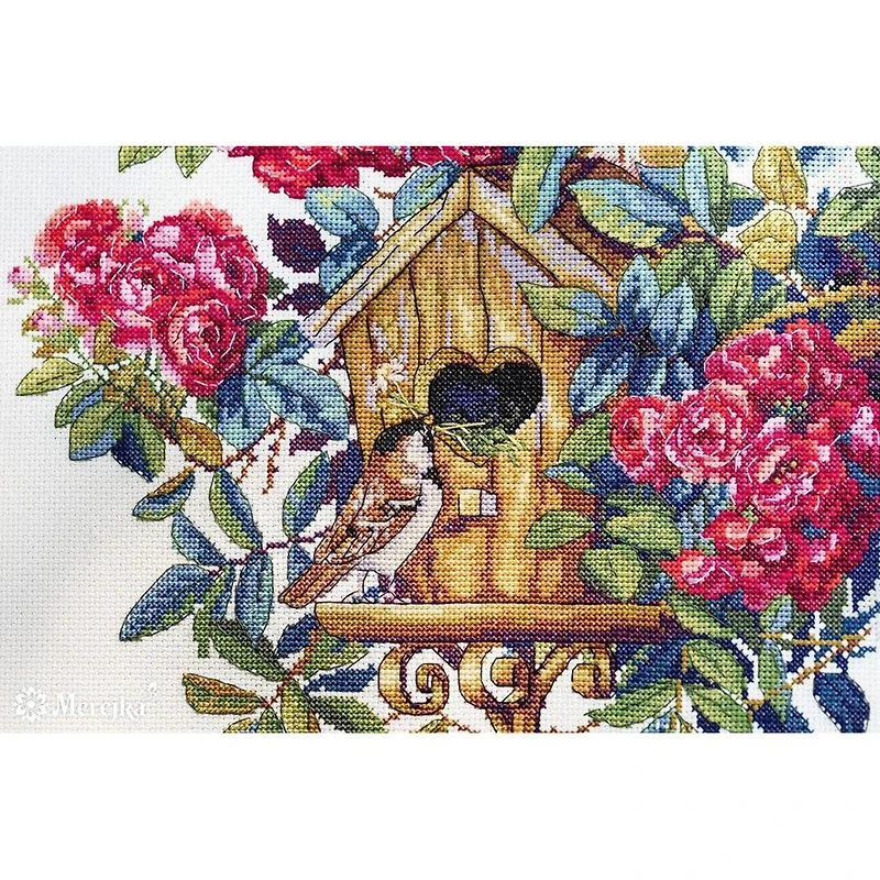 Merejka Rose Bush Counted Cross Stitch Kit