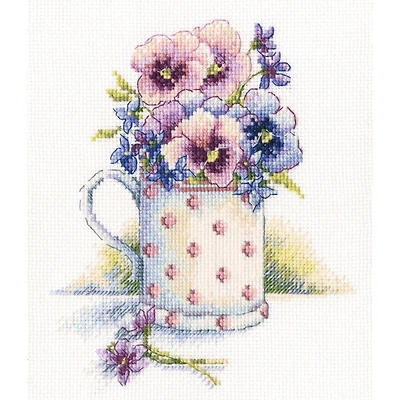 RTO First violets Counted Cross Stitch Kit