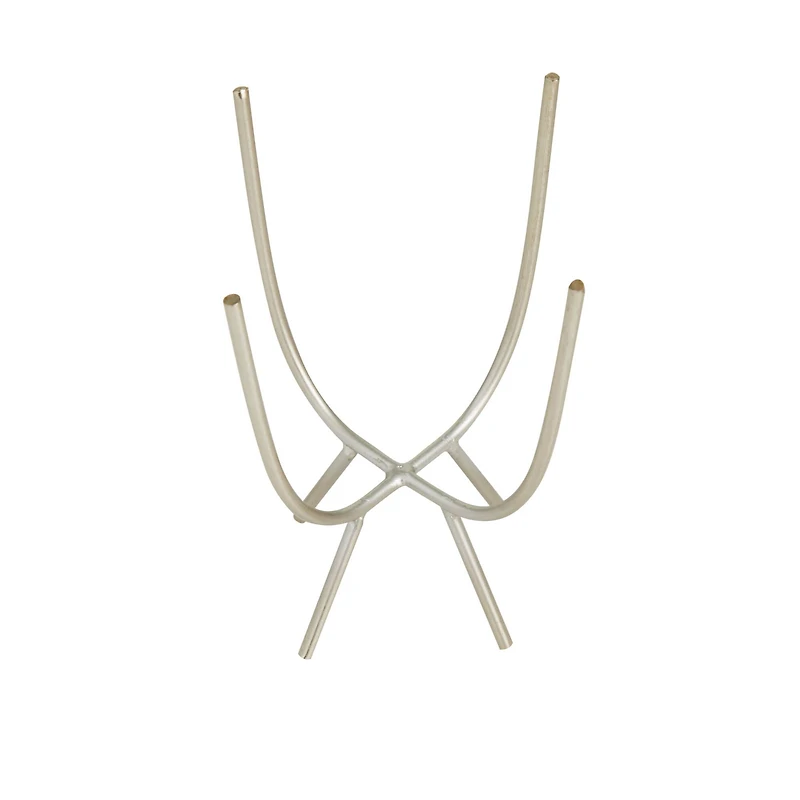 Silver Contemporary Planter, Set of 2" 7", 6"