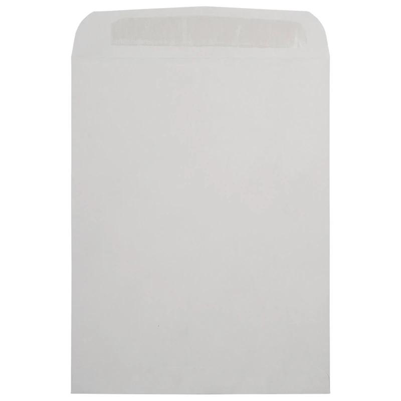 JAM Paper 10" x 13" Light Gray Kraft Peel & Seal Envelopes