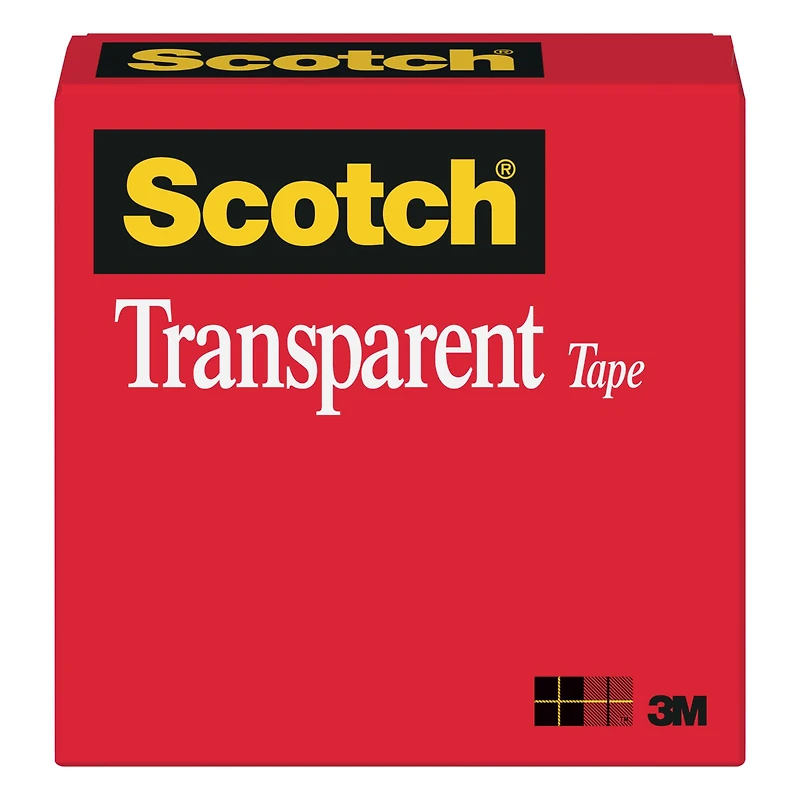 3M Scotch® Transparent Cellophane Tape, 3/4" x 36yd.