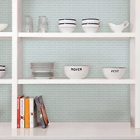 InHome Sea Glass Peel & Stick Backsplash Tiles