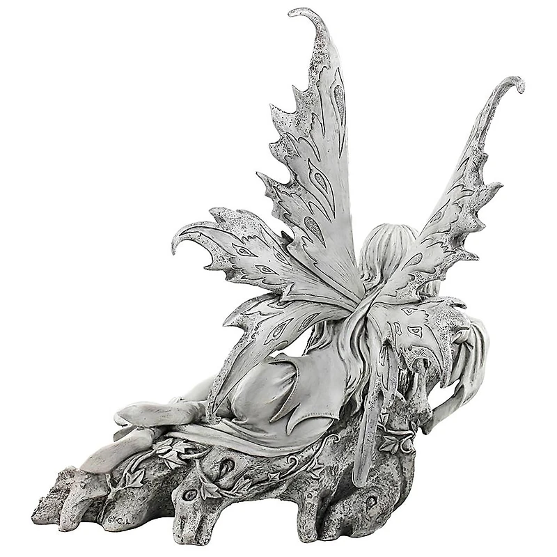 Design Toscano 17" Pause to Ponder Fairy Garden Statue