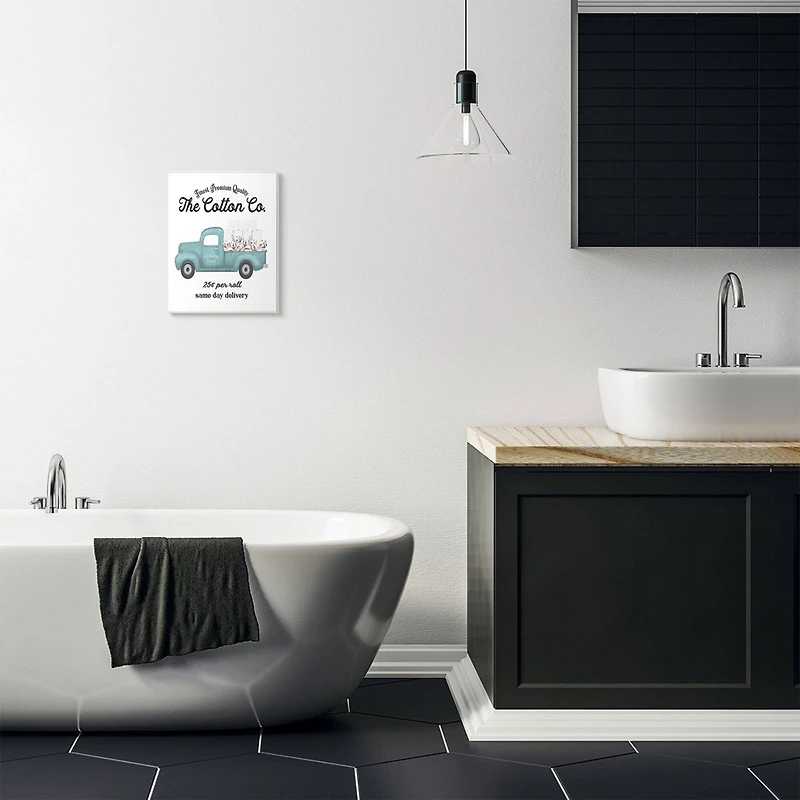 Stupell Industries Toilet Paper Delivery Truck Wooden Wall Plaque