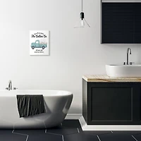 Stupell Industries Toilet Paper Delivery Truck Wooden Wall Plaque