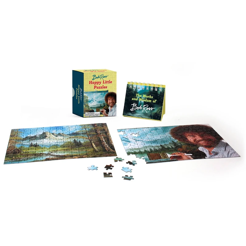 Bob Ross Happy Little Puzzles Kit