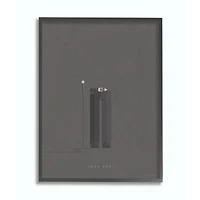 Stupell Industries Iggy Pop Fashion Design Wall Accent with Black Frame