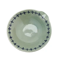 Hello Honey® Aqua & Blue Patterned Hand Painted Stoneware Bowl Set
