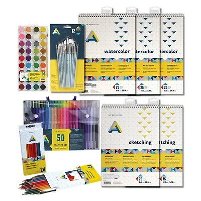 Creativity at Home Beginner Painting & Drawing Kit